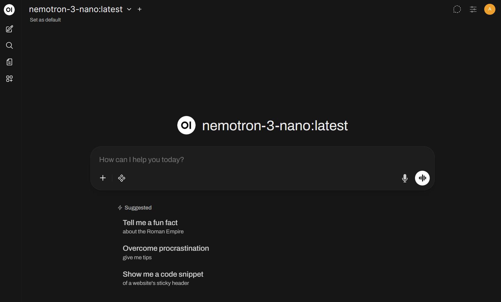 Open WebUI Chat Interface
