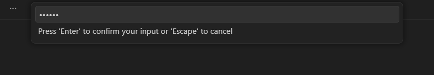 Password prompt for SSH connection